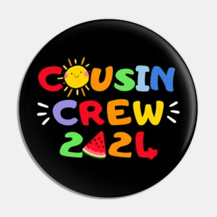 Cousin Crew 2024 Summer Vacation Beach Family Trips Matching Pin