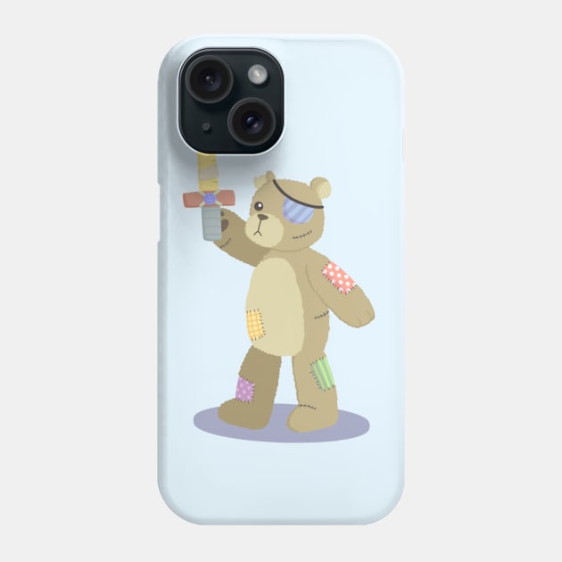 Teddy Warrior Phone Case by KammyBale