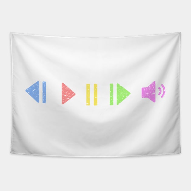 Pastel Music Controls Tapestry by ariel161