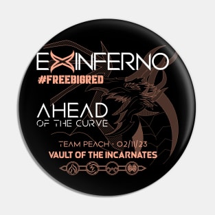 Team Peach AOTC [Vault of the Incarnates] FRONT ONLY! Pin