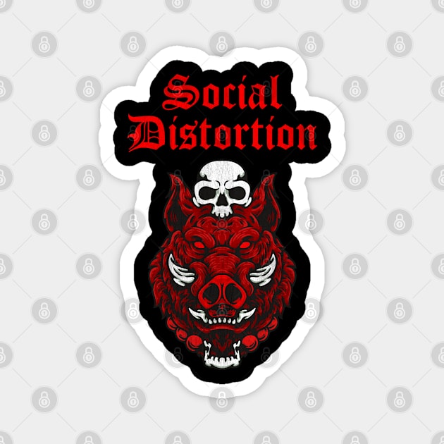 Social Distortion Somewhere Between Heaven and Hell Magnet by Rooscsbresundae