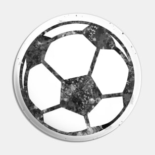 Soccer ball black and white Pin