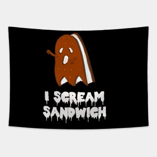 I Scream Sandwich! Cute and Spooky Ice Cream Tapestry