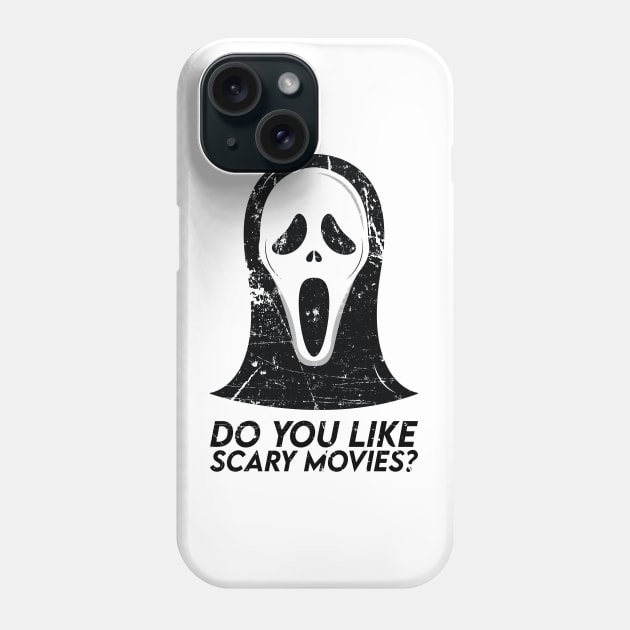 Ghostface "Do You Like Scary Movies?" - Scream Phone Case by necronder