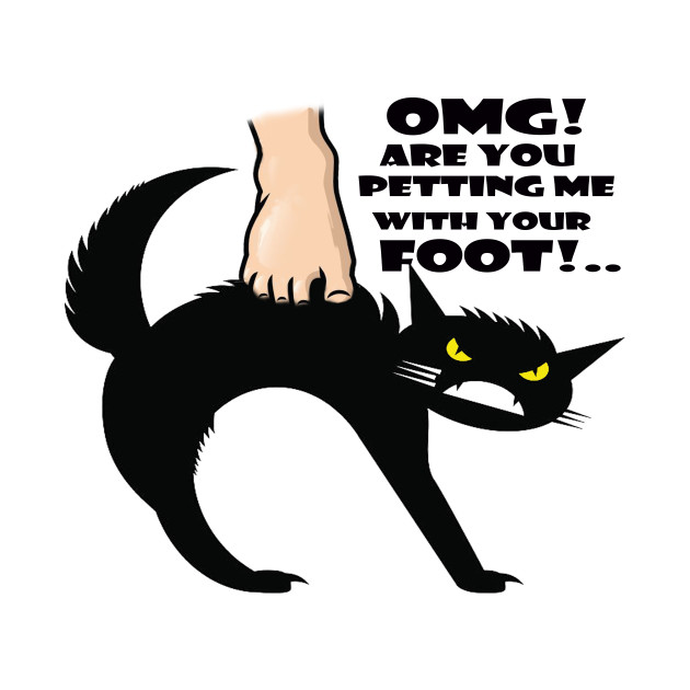 Grumpy black cat! - Grumpy - T-Shirt | TeePublic