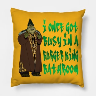 People say "Yo, Boss Nass, you're really funny lookin" Pillow