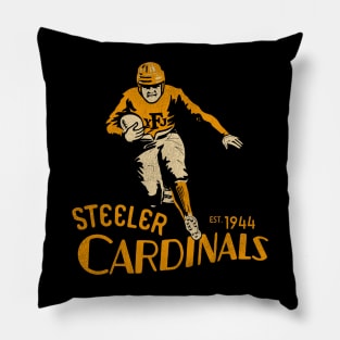 Defunct Steeler Cardinals Football Team Pillow