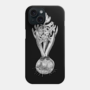 Black and white Hyacinth Phone Case