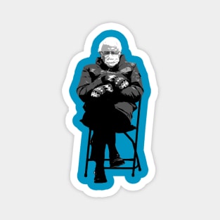 Sanders sitting in a folding chair Magnet