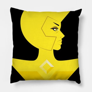 Yellow Diamond Pillow