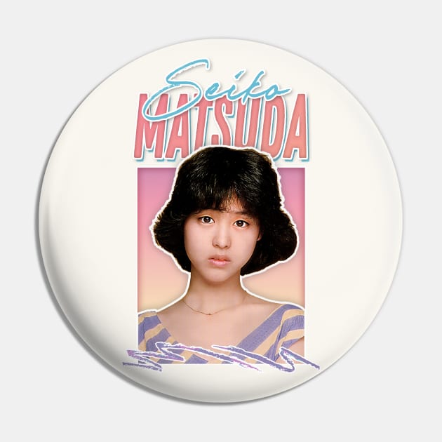 Seiko Matsuda // Retro 80s Fan Art Design Pin by DankFutura