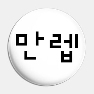 Korean Expert 만렙 Manleb | Hangul Language Pin