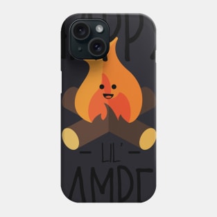 Happy Lil (Little) Camper - Camping Campfire Cartoon Phone Case