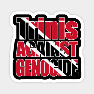 Trinis Against Genocide - Flag Colors - Front Magnet