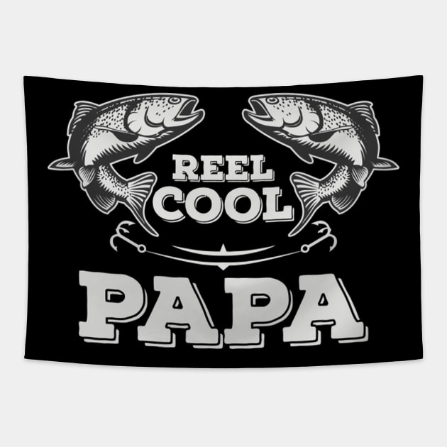 Reel Fishing For Grandpa Papa Fathers Day Tapestry by HypeRamen