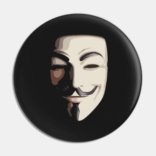 Guy Fawkes Mask Pin