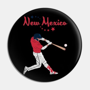 New Mexico USA Baseball Pin