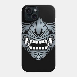 Japanese Samurai Warrior Armour Face Mask Phone Case