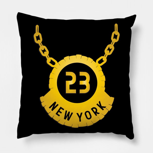 New york 23 Pillow by mypointink