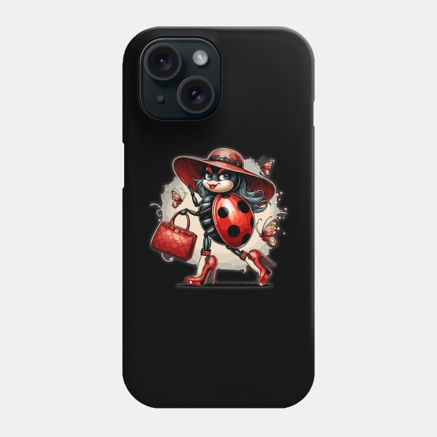 Elegant Ladybug Runway Phone Case by chems eddine