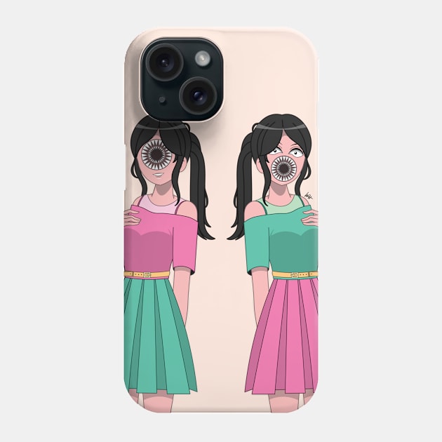 Cookiecutter Twins Phone Case by Munchbud Ink