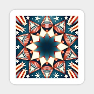 Star Spangled Banner | Fourth of July Pattern Magnet