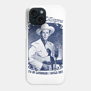 Hank Williams /// Vintage Faded Style Fan Design Phone Case