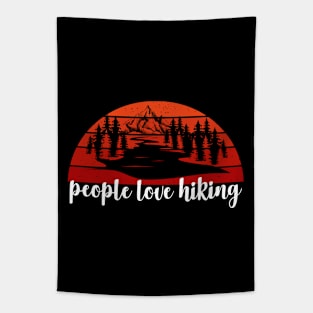 People Love Hiking Tapestry