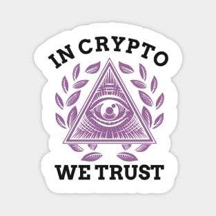 In Crypto We Trust Bitcoin Cryptocurrency Magnet