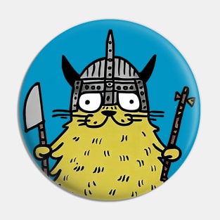 Viking Cat Pin