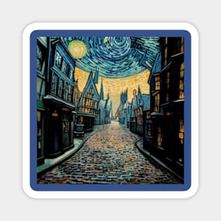 Starry Night in Diagon Alley Magnet