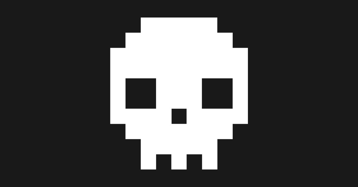 8 bit pixel skull - Skull - Posters and Art Prints | TeePublic