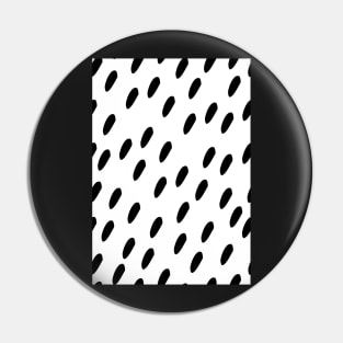 Black & White Polka Pattern Pin