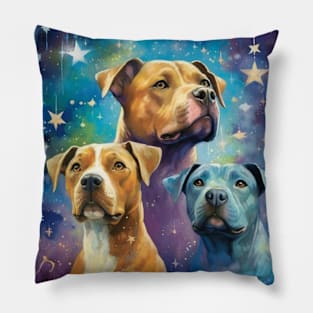 Pit Bull Family Pillow