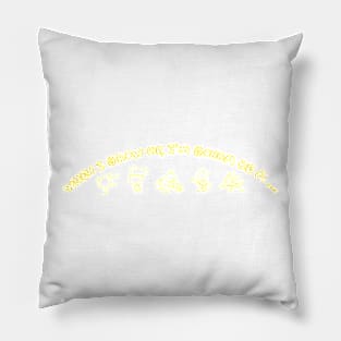 When I Grow Up [Yellow] #1 Pillow