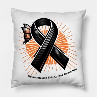 Melanoma and Skin Cancer Awareness Pillow