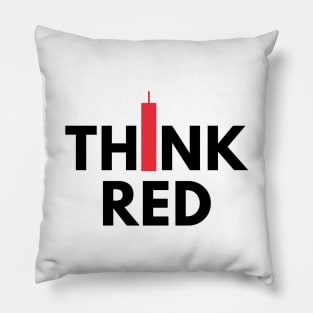 Think Red (Candle Stick) Black Pillow