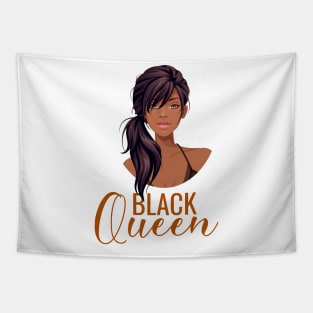 Black Queen, Black Woman, African American Woman Tapestry