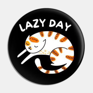 Sleeping Cat - lazy day Pin