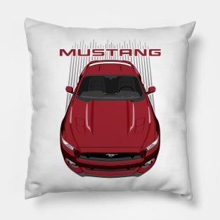Mustang S550-GT-ruby-red Pillow