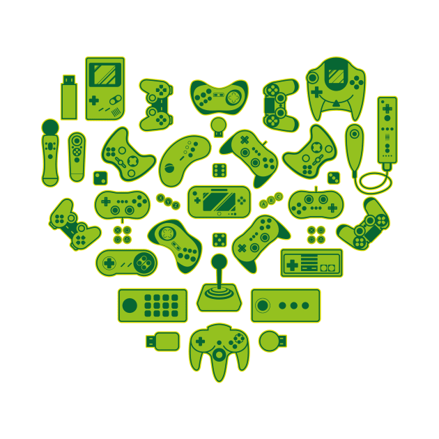 Love Gamers Green by Daribo