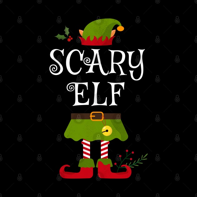 Scary Elf Shirt , Family Matching Group Christmas Shirt, Matching T Shirt for Family, Family Reunion Shirts by bkls