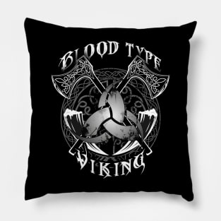 Blood Type Viking, Norse, celtic knots Pillow