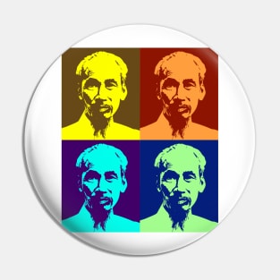 Ho Chi Minh Pop Art Design Pin