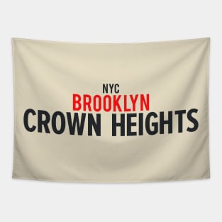 New York Crown Heights - Crown Heights Brooklyn Schriftzug - Crown Heights Logo Tapestry