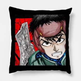 yu ominae the warrior spriggan in anime ecopop Pillow