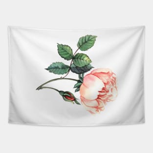 Watercolor rose Tapestry