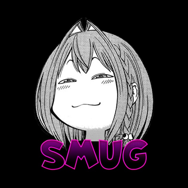 Waifu Smug Funny Anime Girl by Dokey4Artist