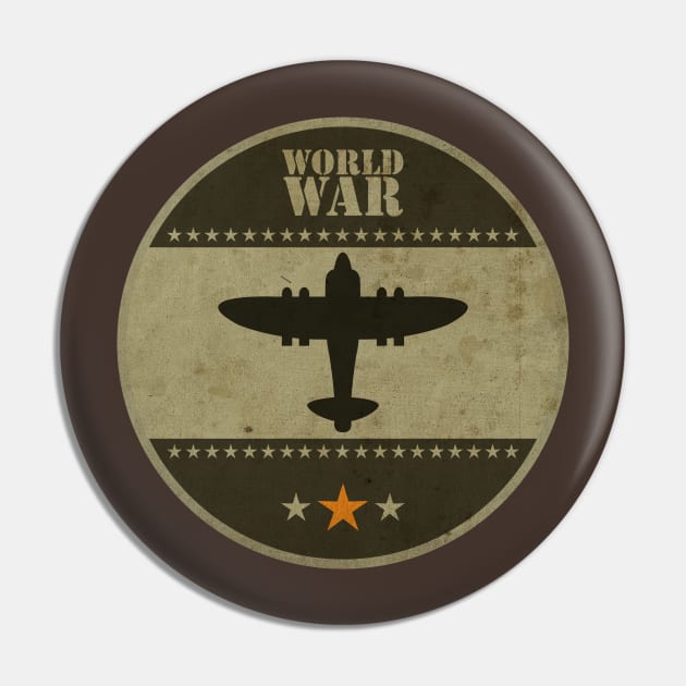 World War Vintage Pin by CTShirts