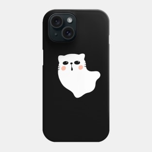 Cute Cat Ghost  Halloween Cat Boo Phone Case